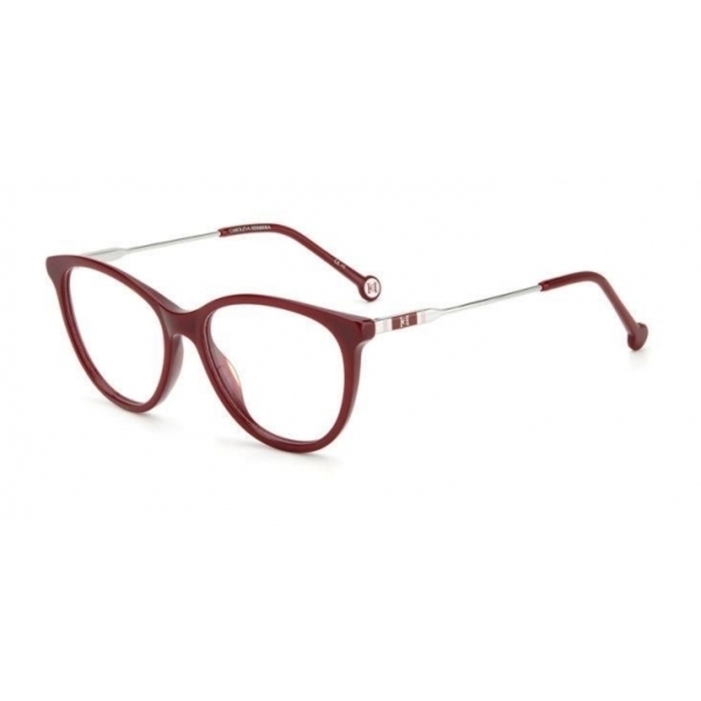 NWT Carolina Herrera CH-0073-LHF-53 Ivory Silver 53mm Eyeglasses